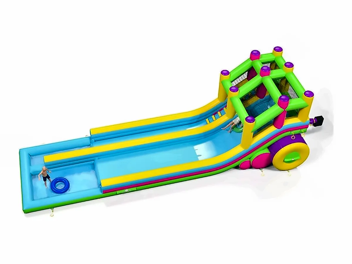 Aqua Color Slide – location jeux aquatiques en Île-de-France, France Gonflable