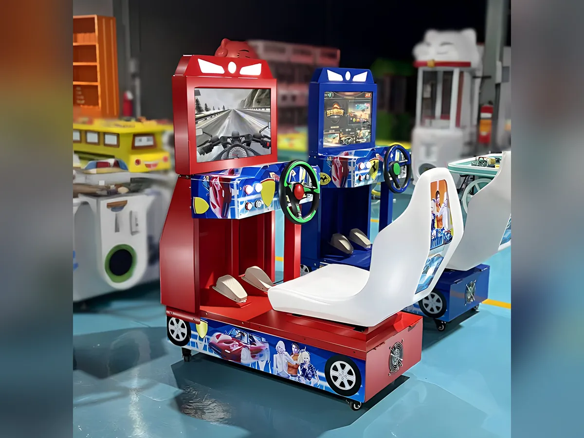 Simulateur de conduite enfant – location jeux d'arcade et de fête foraine en Île-de-France, France Gonflable