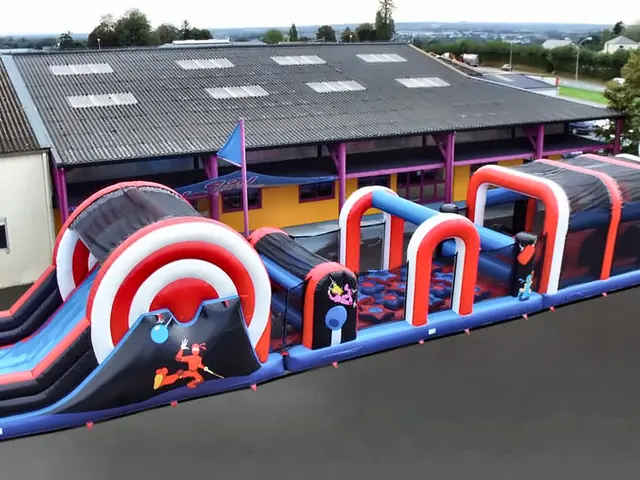 Parcours Ninja 19 m – location parcours et toboggans en Île-de-France